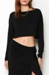 Tart Kayli Knit Crop Top In Black