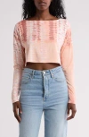 Tart Kayli Knit Crop Top In Sunset Tie Dye