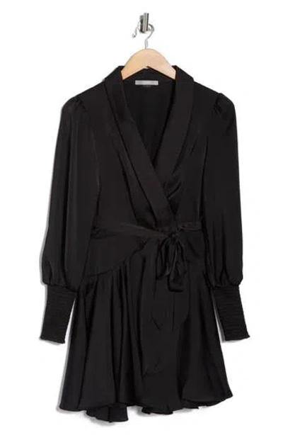 Tart Kynlee Long Sleeve Wrap Dress In Black