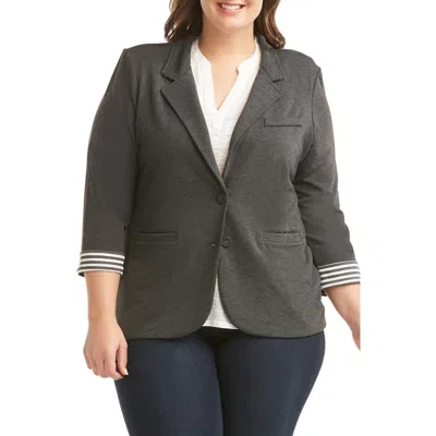 Tart Lemon  Tallie Blazer In Gray