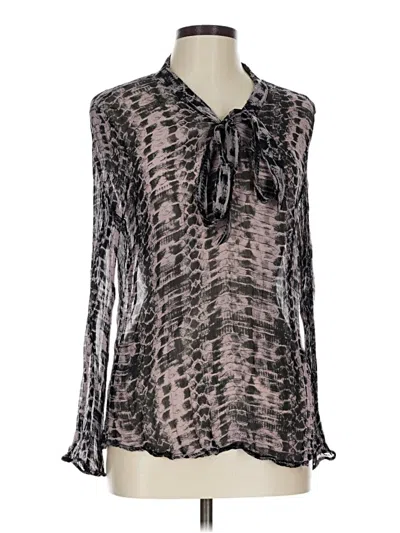 Pre-owned Tart Long Sleeve Blouse In Black