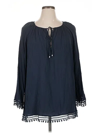 Pre-owned Tart Long Sleeve Blouse In Blue