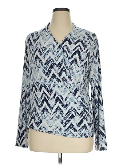 Pre-owned Tart Long Sleeve Blouse In Blue
