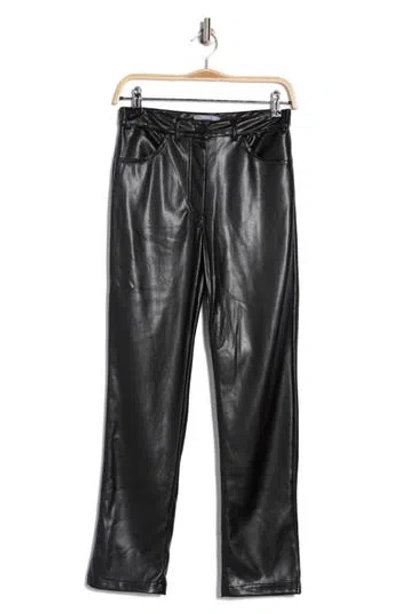 Tart Morgan High Waist Faux Leather Pants In Black