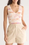 Tart Onida Print Tank In Nuage Rose