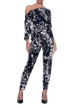 Tart Piper One-shoulder Jumpsuit In Swirl Tie Dye