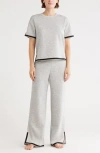 Tart Quintia Scuba Knit Top & Pants Lounge Set In Gray