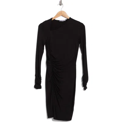 Tart Ruth Asymmetric Neck Midi Dress In Black