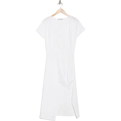 Tart Sharon Surplice V-neck Organic Cotton Dress In White