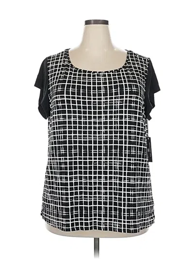 Pre-owned Tart Short Sleeve Blouse In Black