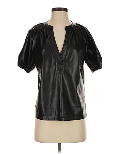 Pre-owned Tart Short Sleeve Blouse In Black