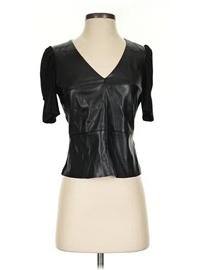 Pre-owned Tart Short Sleeve Top Black Sweetheart Neckline Tops