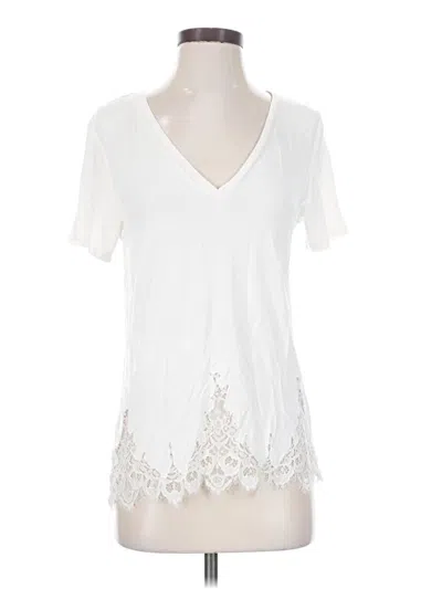 Pre-owned Tart Short Sleeve Top White V-neck Tops