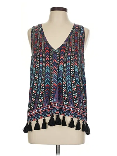 Pre-owned Tart Sleeveless Blouse In Blue