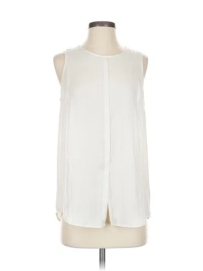 Pre-owned Tart Sleeveless Blouse In White