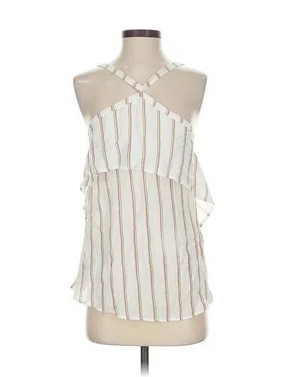 Pre-owned Tart Sleeveless Blouse In White