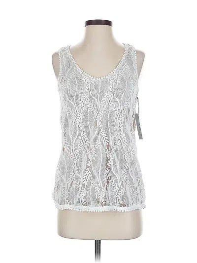 Pre-owned Tart Sleeveless Blouse In White