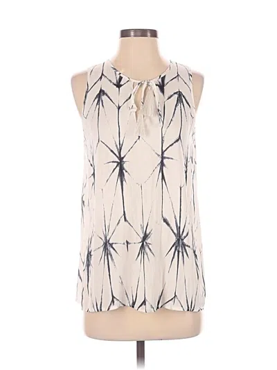Pre-owned Tart Sleeveless Blouse In White