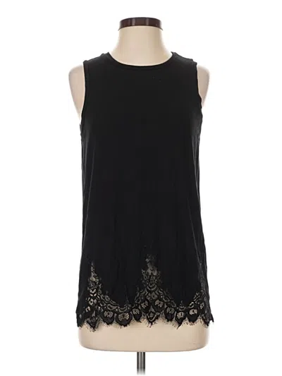 Pre-owned Tart Sleeveless Top Black Halter Neckline Tops