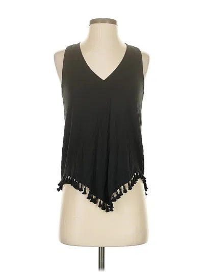 Pre-owned Tart Tank Top Black Halter Neckline Tops
