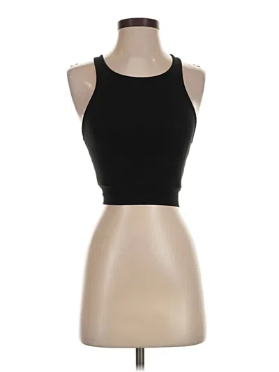 Pre-owned Tart Tank Top Black Halter Neckline Tops