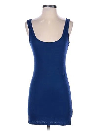 Pre-owned Tart Tank Top Blue Strapless Neckline Tops