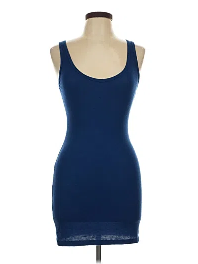 Pre-owned Tart Tank Top Blue Strapless Neckline Tops