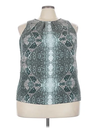 Pre-owned Tart Tank Top Silver Halter Neckline Tops