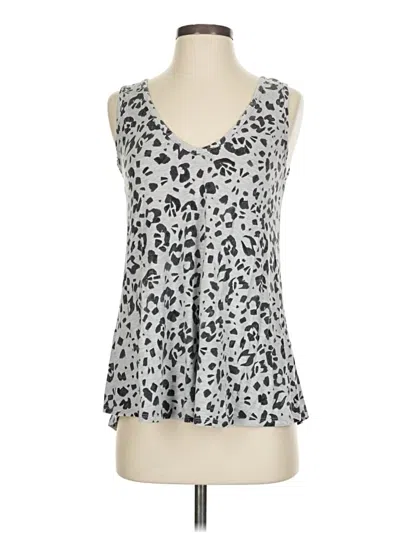 Pre-owned Tart Tank Top Silver Plunge Neckline Tops