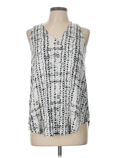 Pre-owned Tart Tank Top Silver Plunge Neckline Tops