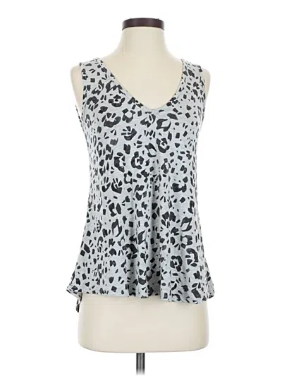 Pre-owned Tart Tank Top Silver Plunge Neckline Tops