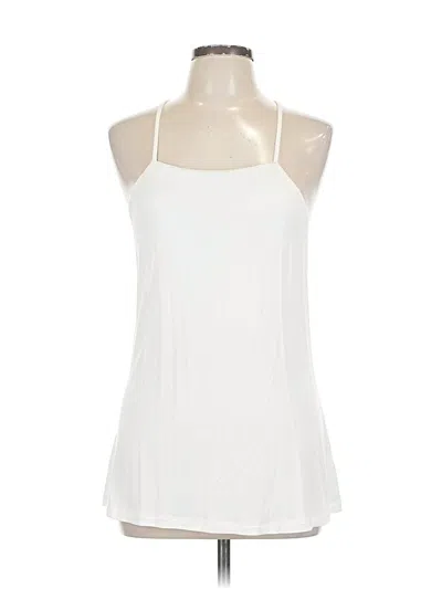 Pre-owned Tart Tank Top White Halter Neckline Tops