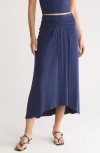 Tart Trina Jersey Skirt In Peacoat Navy