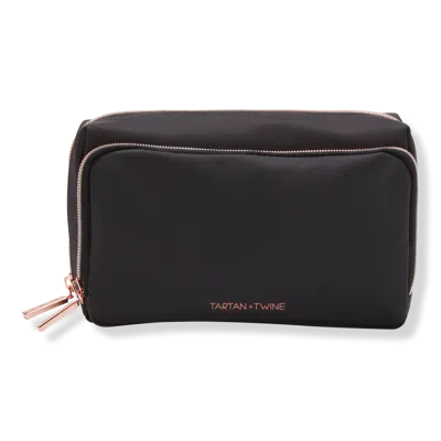 Tartan + Twine Basics Black Double Zip Organizer