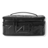 Tartan + Twine Black Line Art Train Case With Mirror