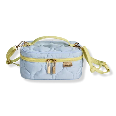 Tartan + Twine Blue Mini Train Case With Strap