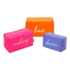 Tartan + Twine Fun With Color 3 Piece Cosmetic Bag Set