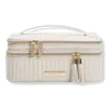 Tartan + Twine Vertical Quilted Train Case With Mirror