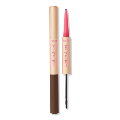 Tarte Big Ego Sketch & Set Brow Pencil & Tinted Gel - Dark Warm Brown