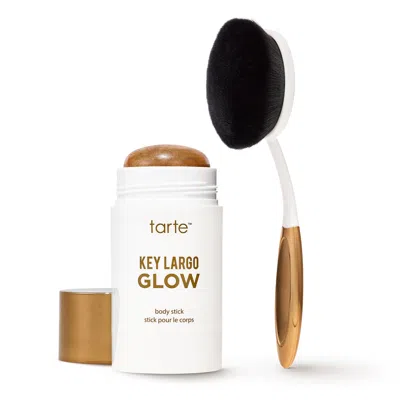 Tarte Cosmetics Key Largo Glow Body Stick & Smoothing Body Brush Duo In Brown