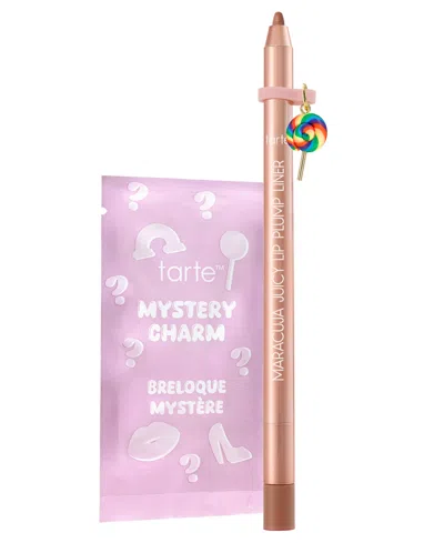 Tarte Limited-edition Maracuja Juicy Lip Plump Liner With Charm, 0.017 Oz. In Brown