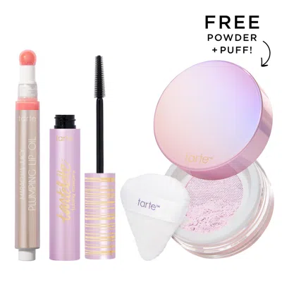 Tarte Maracuja Juicy Lip Oil, Tubing Mascara And Setting Powder Trio In White