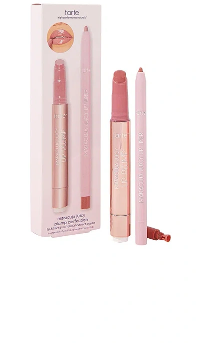 Tarte Maracuja Juicy Lip Plump Perfection Lip & Liner Duo In Primrose & Buff