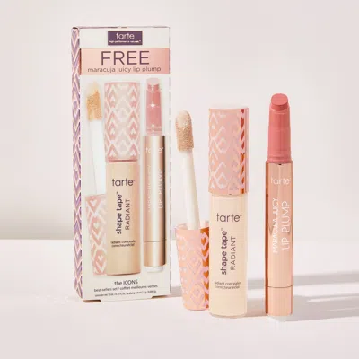 Tarte The Icons Shape Tapeâ?¢ Radiant Concealer + Maracuja Juicy Lip Plump Best-sellers Set In White