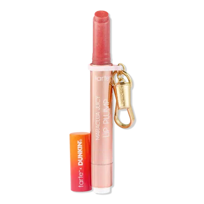 Tarte X Dunkin' Maracuja Juicy Shimmer Glass Lip Plump + Free Charm - Rosy Mauve Shimmer Glass