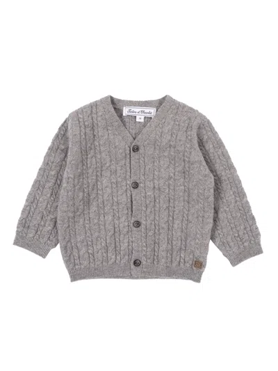 Tartine & Chocolat Kids'  Gilet1 In Gray