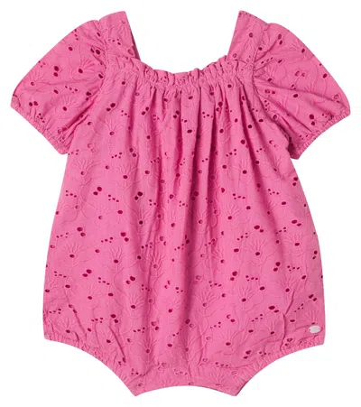 Tartine Et Chocolat Baby Broderie Anglaise Bodysuit In Pink