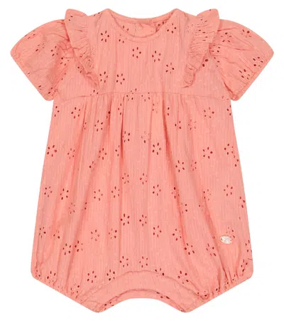 Tartine Et Chocolat Baby Broderie Anglaise Playsuit In Peche