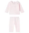 Tartine Et Chocolat Baby Cotton-blend Sweater And Pants Set In Pink