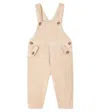 Tartine Et Chocolat Baby Cotton Corduroy Overalls In Neutral